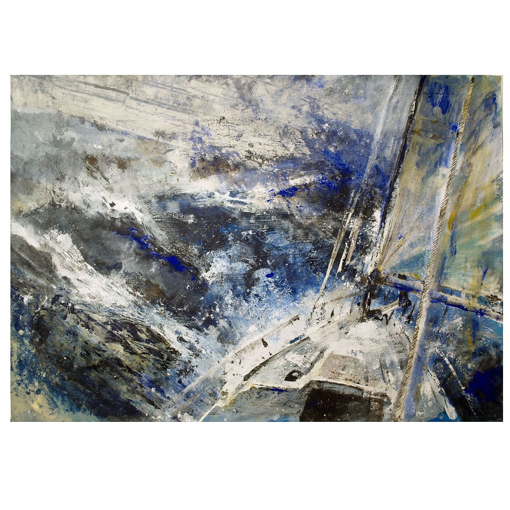 onda. acrilico su carta cm 50x70 copia