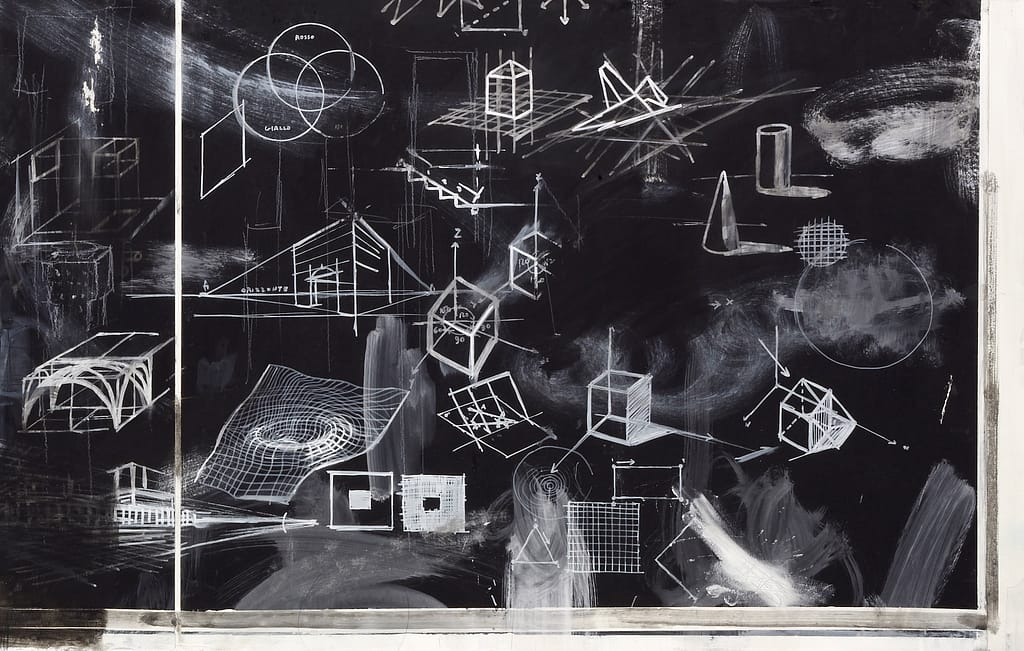 particolare Politecnico 1989 -tecnica mista su tela 100x150 cm-2008 copia