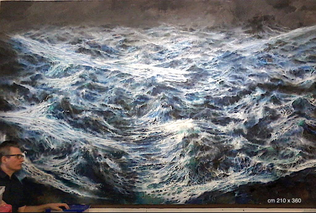 tempesta-con-autore-in-working-.olio-e-acrilico-su-tela-cm-210-x-360-.Fr-Santosuosso