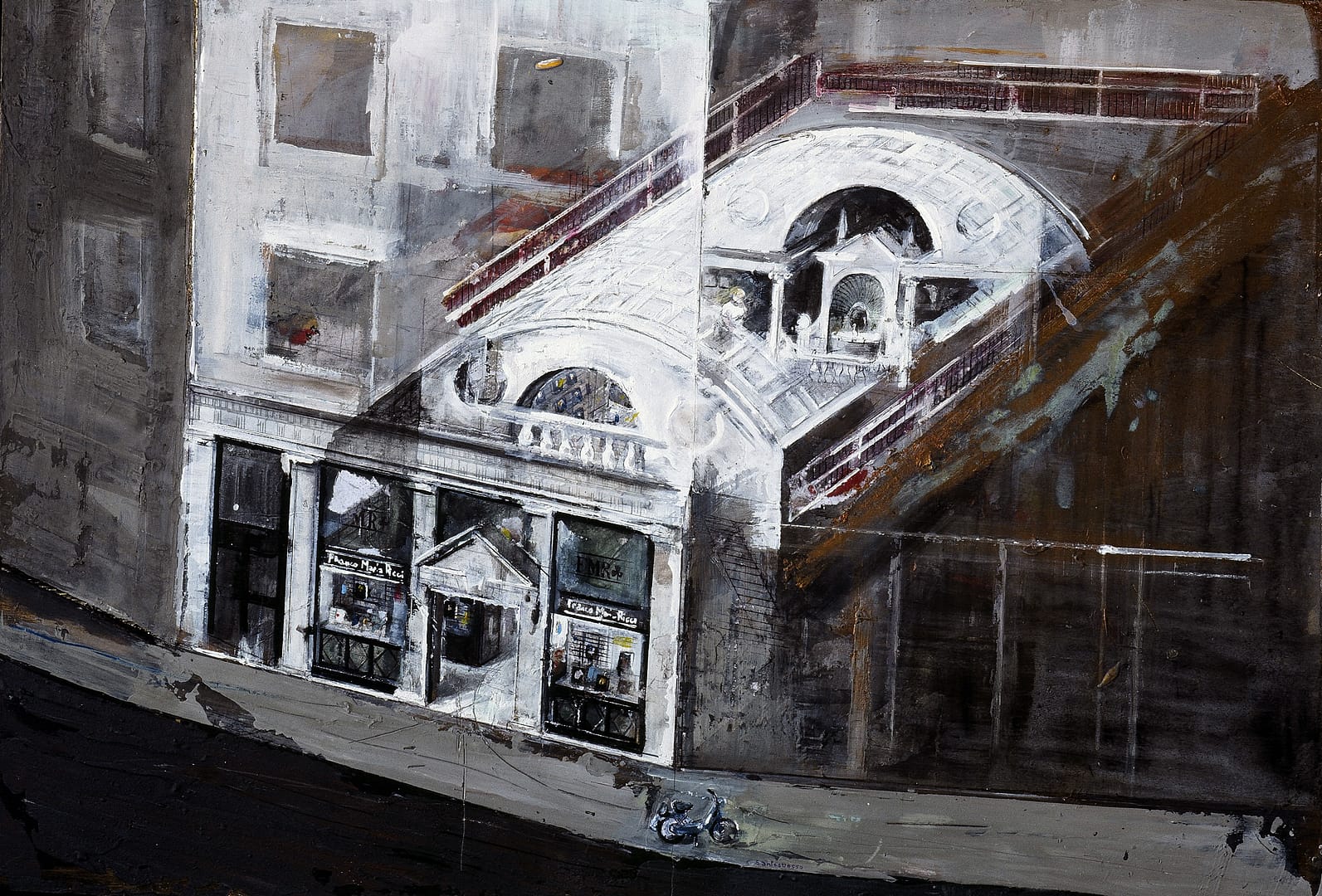 16 libreria Franco Maria Ricci, 2002, mista su legno,54x80