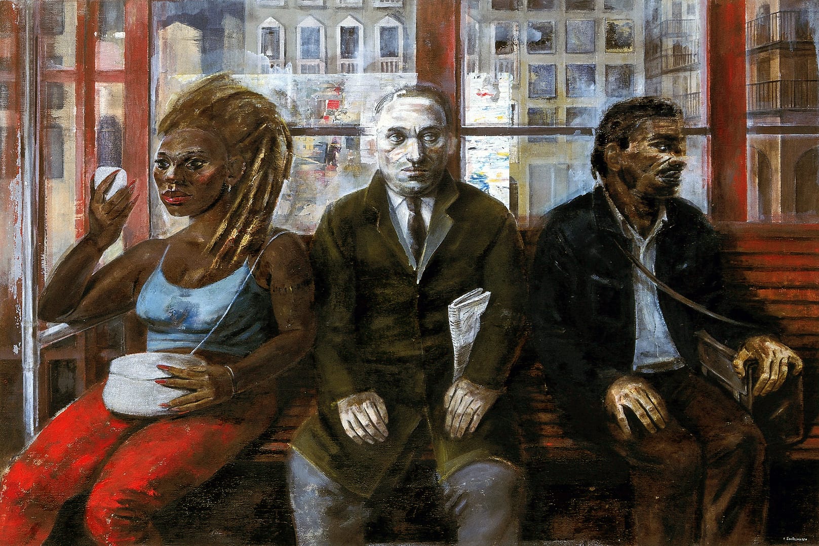 04 MILANESI,2000, OLIO SU TELA ,CM 100X150