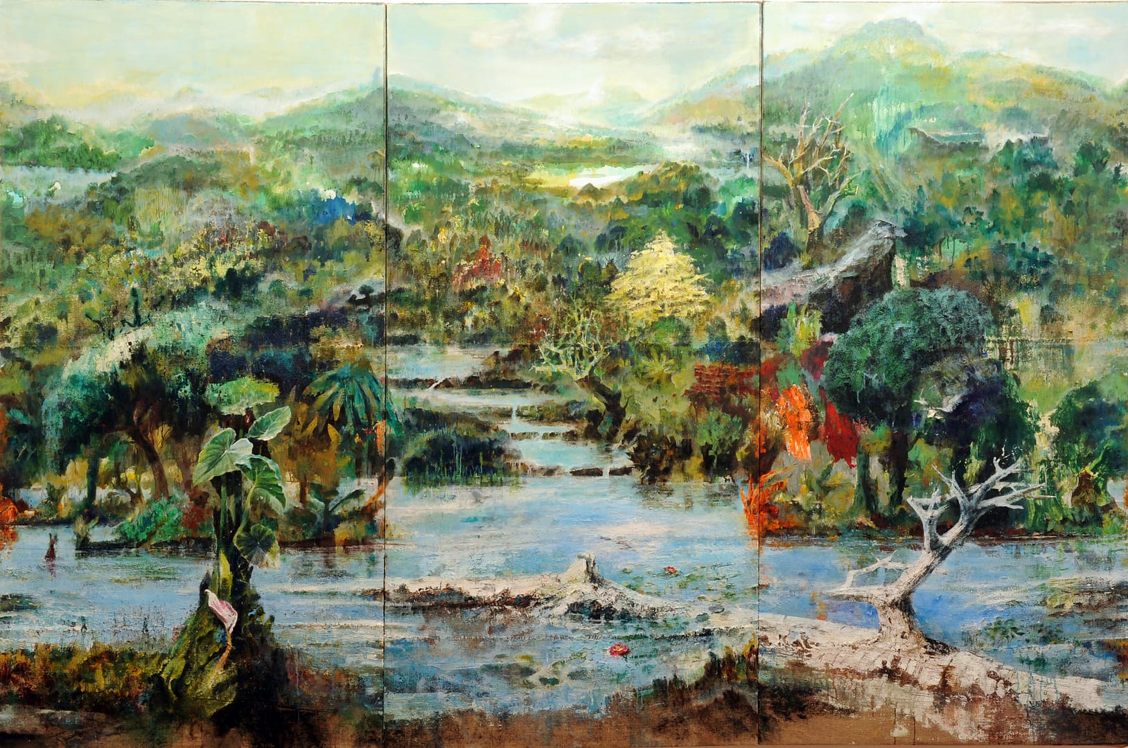 SUPERNATURA. .trittico 200x300 cm- 2017