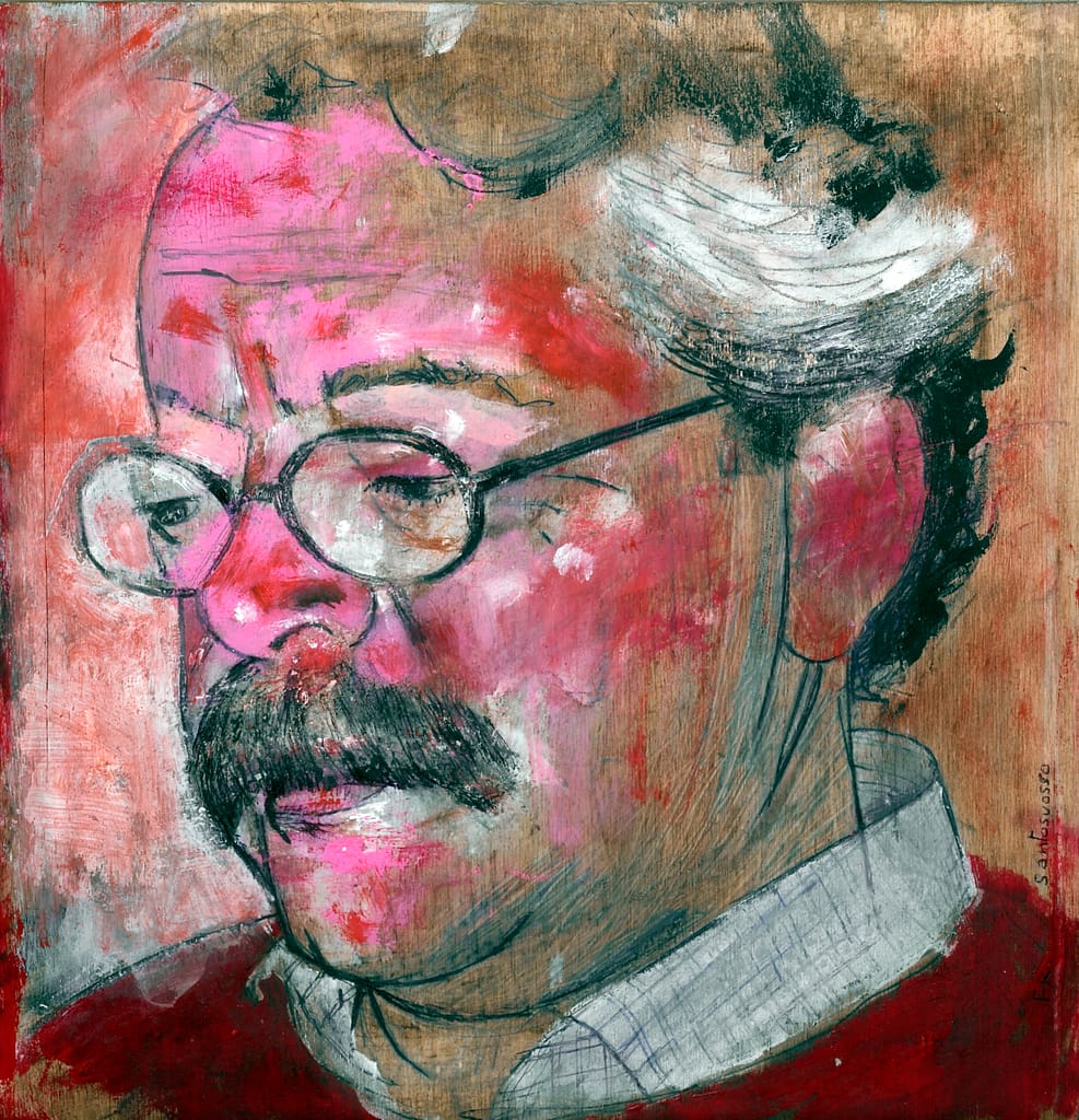 FERRUCCIO-olio su tavola 30x30 cm -2005